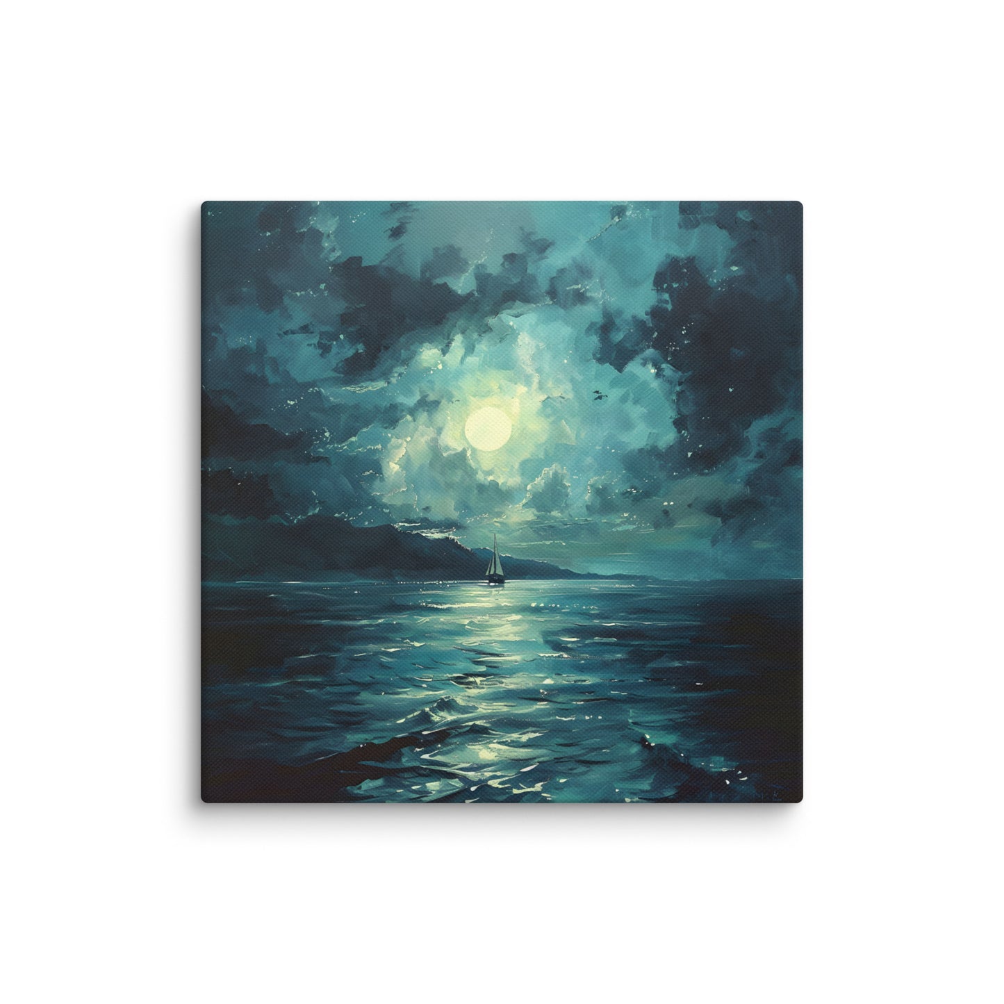 Moon sailing Canvas