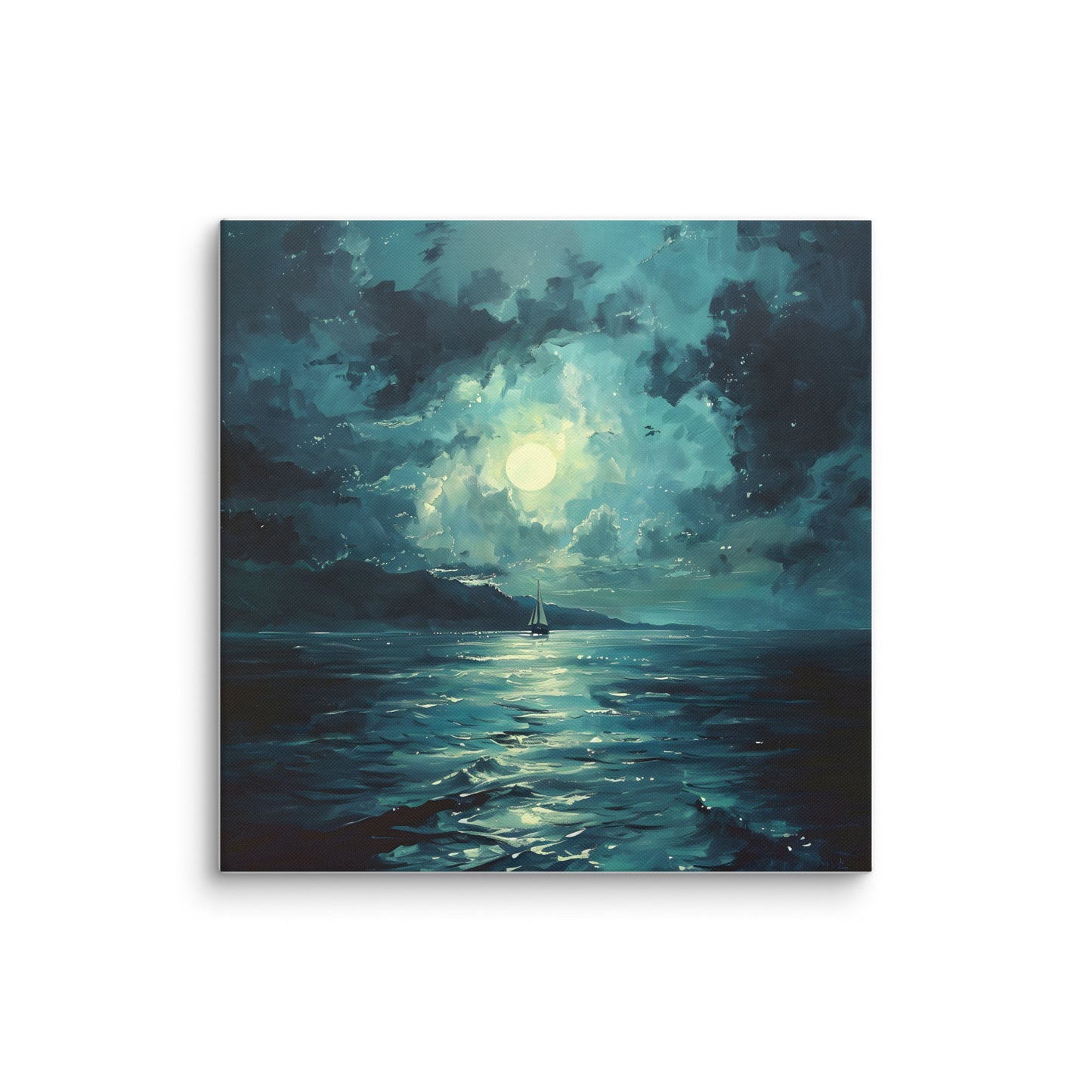 Moon sailing Canvas