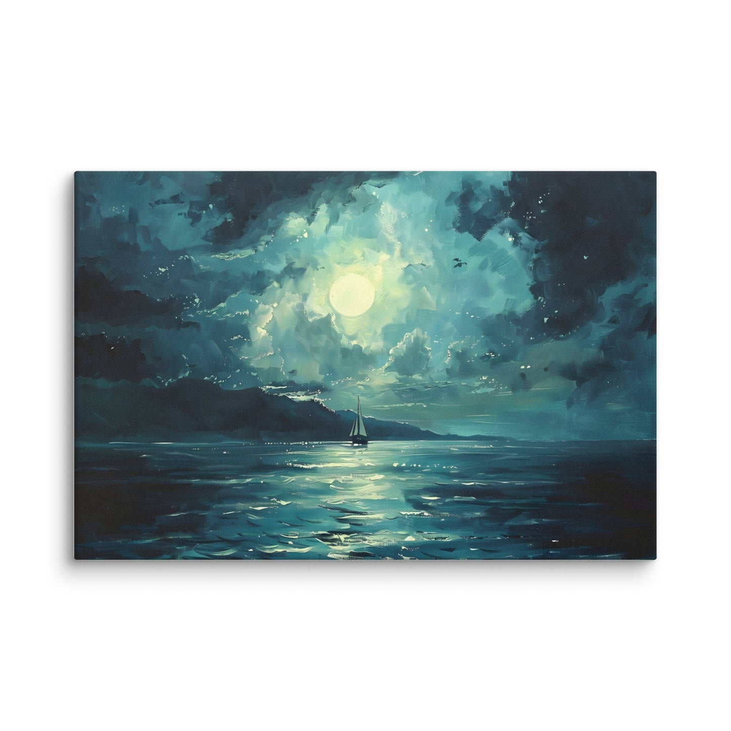 Moon sailing Canvas