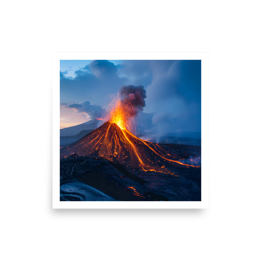 Volcano Unframed Poster