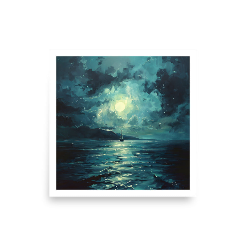 Moon Sailing Unframed Poster