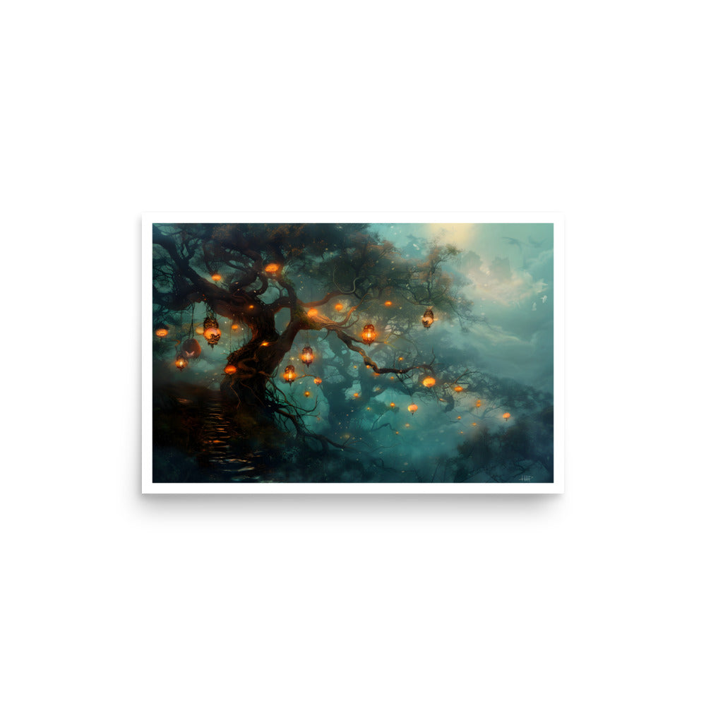 Tree Lantern Unframed Poster