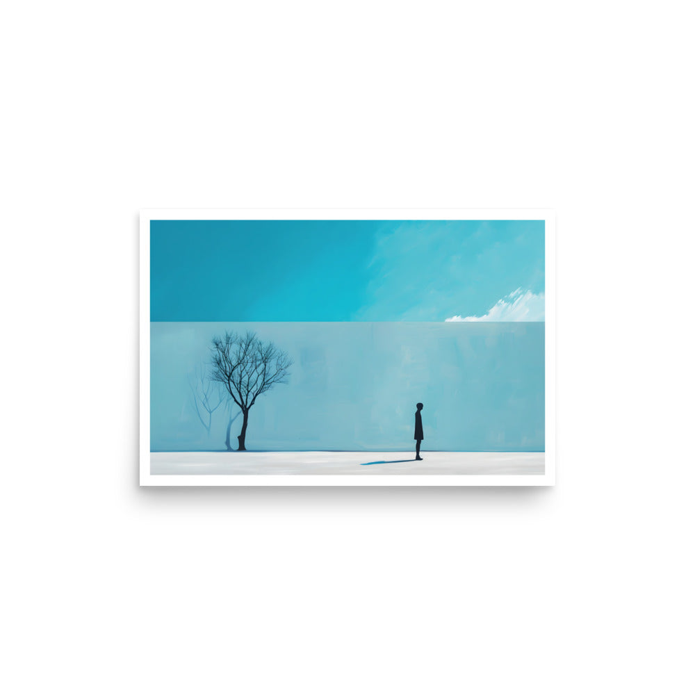 Blue Tree Unframed Poster