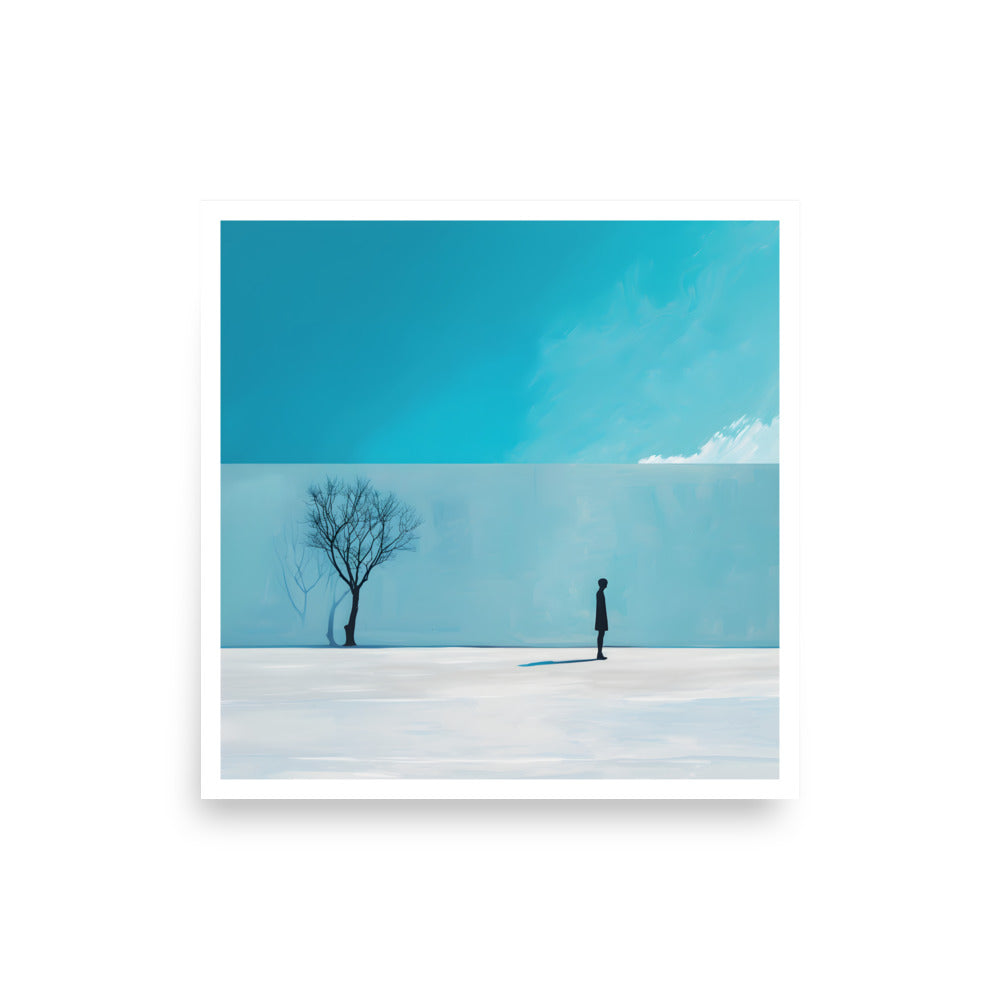 Blue Tree Unframed Poster