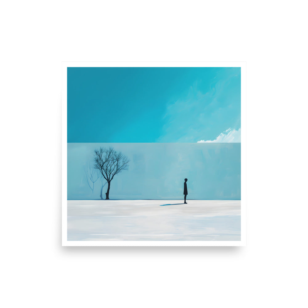 Blue Tree Unframed Poster