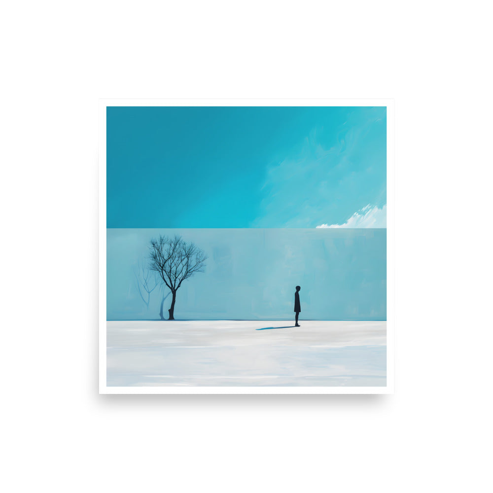 Blue Tree Unframed Poster