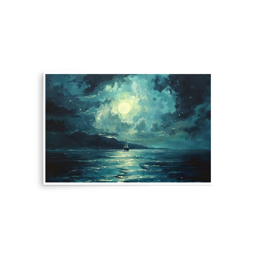 Moon Sailing Unframed Poster