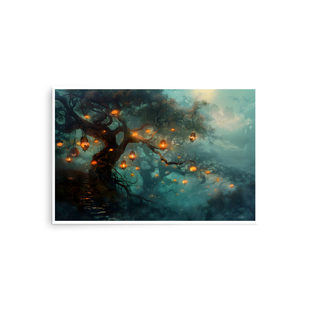 Tree Lantern Unframed Poster