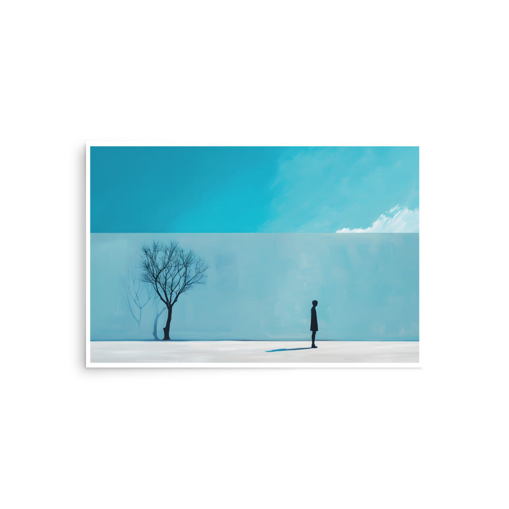 Blue Tree Unframed Poster